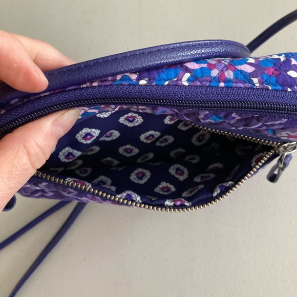 Vera Bradley Purple, Lavender Floral Crossbody Purse - Picture 5 of 10